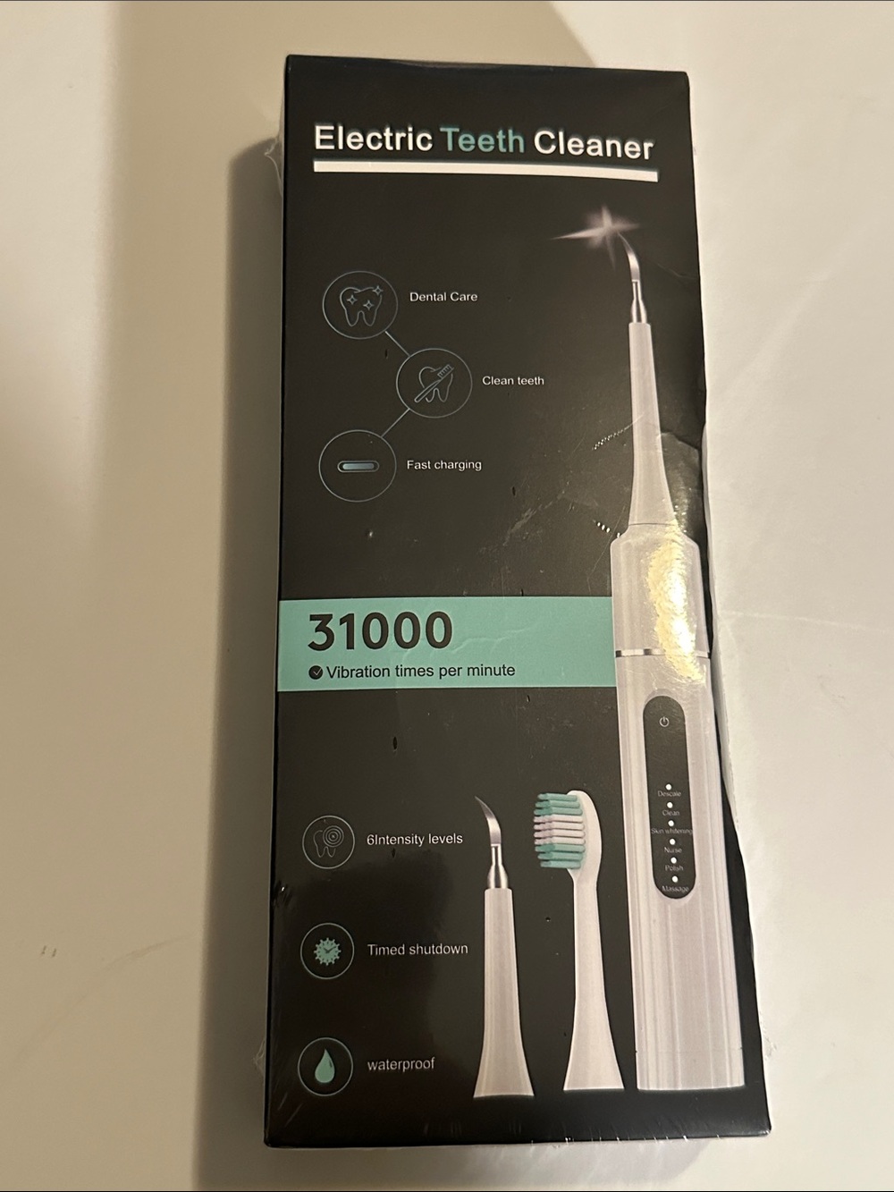 Electric Teeth Cleaner 31000 Vibrations - White